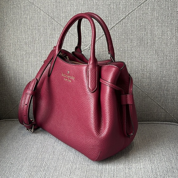 ♠️kate spade Dumpling Small Satchel, Blackberry Preserve NWT - Picture 8 of 13